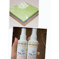 Combo 1 hộp khăn lau kính , điện thoại + 2 chai nước rửa mắt kính ( Mắt Kính Minh Hiệu Quận 12 )