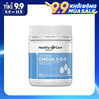 Viên uống Healthy Care Ultimate Omega 369 1000mg hộp 200v của Úc, Hỗ Trợ Sức Khỏe Tim Mạch, Cải thiện Trí Nhớ, Giảm Nhức Xương Khớp, Tăng Đề Kháng, Khả Năng Tập Trung, Tốt cho Phụ Nữ Tiền Mãn Kinh