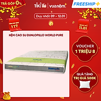 Nệm cao su Dunlopillo World Pure đạt chuẩn quốc tế, sở hữu công nghệ Puro Tex giúp ngăn ngừa dị ứng, tái tạo sức khoẻ
