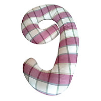 Gối Ôm Hình Số 9 Cho Bà Bầu ThiVi 03 - Caro Đỏ Đô