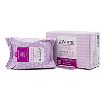 Khăn tẩy Trang Dưỡng Ẩm, An Toàn Cho Da Nhật Bản J’WHITE Make- Up (185ml-52 miếng)