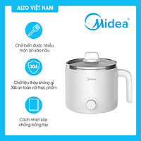 Nồi điện đa năng MIDEA DY16EASY101 nồi lẩu điện mini đa năng nấu - hầm - xào - luộc - Hàng chính hãng