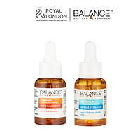 Combo sáng da căng mượt serum Vitamin C + serum Hyaluronic Balance Active Formula 30ml/ chai