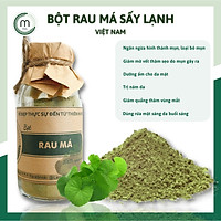 Bột Rau Má sấy lạnh nguyên chất Mộc - mask đắp mặt nạ giảm mụn, làm mờ thâm, sáng da và làm mờ sẹo, dưỡng ẩm chai 100/200ml handmade