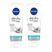 Bộ 2 Sữa rửa mặt NIVEA Anti-Acne khoáng chất giúp ngừa mụn (100g*2)
