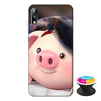 Ốp lưng điện thoại Asus Zenfone Max Pro M2 hình Hoa Con Mặt Xệ tặng kèm giá đỡ điện thoại iCase xinh xắn - Hàng chính hãng