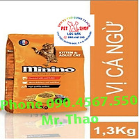 Thức ăn cho mèo con & mèo trưởng thành vị cá ngừ Minino Tuna Flavored 1,3kg