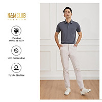 Áo Thun Polo Nam N&MCLUB ngắn tay màu xám mã 2103054