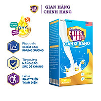 Colosmulti Canxi Nano hộp 20 gói x 3g hỗ trợ chắc khỏe xương, phát triển chiều cao cho bé