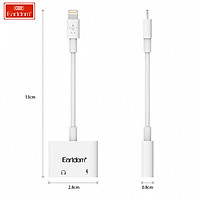 Dây Cáp Chuyển Đổi Jack Lightning 2 in 1 Earldom OT-16 Từ Cổng Lightning Ra 1 Cổng Lightning và 1 Cổng 3.5 Truyền Data Tốc Độ Cao, Hàng Chính Hãng