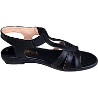 Giày sandal nữ Trường Hải đế cao 2.5cm quai dép da bò thật không nổ da đế cao su không trơn thời trang cao cấp SDN082