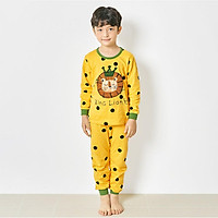 Bộ đồ dài tay mặc nhà cotton mịn cho bé trai U1016- Unifriend Hàn Quốc, Cotton Organic