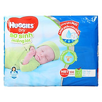 Miếng lót sơ sinh Huggies Newborn1 100 miếng (cho bé dưới 5 kg)