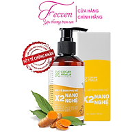 Dung Dịch Vệ Sinh Phụ Nữ X2 Nano Nghệ Cocayhoala Giảm Mùi Hôi, Ngứa, Khí Hư - Se khít Vùng Kín, Chai 150 ml