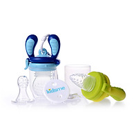 Combo 2 Túi Nhai Chống Hóc Kidsme Food Feeder Starter Pack Kèm Dây Đeo Giữ Túi Nhai Cho Bé Từ 4 Tháng Tuổi Anh Quốc - Ăn Dặm Chủ Động Thông Minh Cho Trẻ