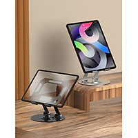 Kệ đỡ giá đỡ đế tản nhiệt cho máy tính bảng hợp kim nhôm gấp gọn xoay 360 độ nhiều nấc độ cao K1 - Hàng chính hãng