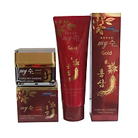 Combo sữa rửa mặt và kem dưỡng mặt nhân sâm ban ngày White Cream My Gold Hàn Quốc