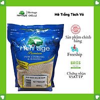 HẠT MÈ TRẮNG KHÔNG VỎ HERITAGE NHẬP KHẨU THÁI LAN - WHITE SEASAME SEEDS 454G