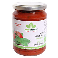 Nước Sốt Húng Quế Basil Hữu Cơ BioItalia (350g)