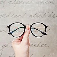 Gọng kính cận nữ Lilyeyewear kim loại, mắt tròn kiểu dáng thời trang ulzzang hàn quốc 634