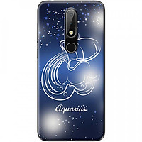 Ốp lưng dành cho Nokia 6.1 Plus mẫu Cung hoàng đạo Aquarius (xanh)