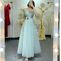 Đầm xoè dự tiệc mặc 2 kiểu TRIPBLE T DRESS -size M/L (kèm ảnh/video thật)MS37V