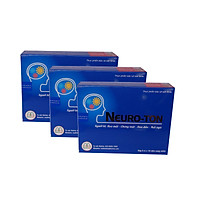 03 Hộp dưỡng Não NEUROTON, giúp hoạt huyết dưỡng não, hỗ trợ phòng chống giảm Trí nhớ, Tai biến đột quỵ, người hay Đau đầu,Hoa mắt, Chóng mặt, Ù tai, Thiếu máu lên não, phòng ngừa giảm nguy cơ huyết khối (Hộp 60 viên nang mềm)