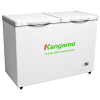 (Chỉ giao HN) Tủ đông mềm kháng khuẩn 2 ngăn 2 cánh Kangaroo KG328DM2 dung tích 212L - Hàng chính hãng