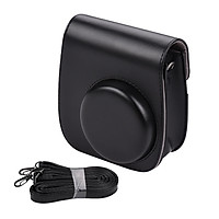 Portable Instant Camera Case Bag Holder PU Leather with Shoulder Strap Compatible with Fujifilm Fuji Instax Mini 11