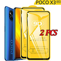 Set 2 Kính Cường Lực Bảo Vệ Toàn Màn Hình Cho Xiaomi Poco X3 Nfc K30 9t Pro Note 10 Lite Redmi Note 9 9s Pro 8 8t