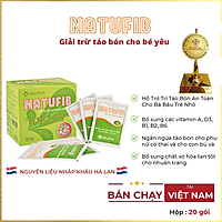 Thực Phẩm Chức Năng Hỗ Trợ Trị Táo Bón An Toàn Cho Bà Bầu Trẻ Nhỏ Natufib Hulipha (3g x 20 Gói)