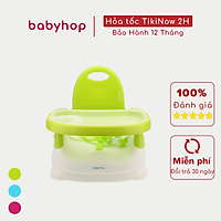 Ghế ăn dặm gugu Babyhop cho bé 3 nấc điều chỉnh kèm đai an toàn, thiết kế chắc chắn có thể gấp gọn, được làm từ nhựa nguyên sinh an toàn cho sức khỏe của bé - Hàng chính hãng