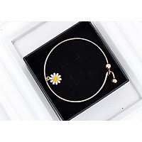 Lắc tay vòng tay nữ đính hoa cúc trang nhả