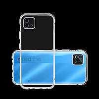 Ốp Lưng CHỐNG SỐC, CÓ GỜ BẢO VỆ CAMERA Cho Điện Thoại REALME C20 - Ốp Silicone dẻo trong suốt, cạnh viền nhám chống trượt - Hàng Chính Hãng