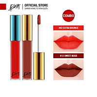 Combo 2 Son Kem Lì Bbia Last Velvet Lip Tint 5g - #02 Extra Bounce và #12 Sweet Boss