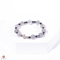 Vòng Tay Chuỗi Mân Côi đá Mặt Trời Đen 10mm tự nhiên 100% đem tới sự lạc quan, tự tin - Hợp mệnh Thủy, Mộc | VietGemstones