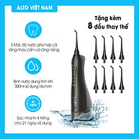 Máy tăm nước cầm tay FAIRYWILL FW-5020E máy tăm nước chính hãng Mỹ vệ sinh răng miệng cao cấp (Thiết kế nhỏ gọn - Sạc bằng USB - Dễ mang đi du lịch) - Hàng Chính Hãng