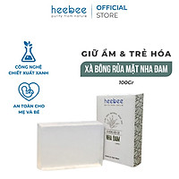 Xà Bông Rửa Mặt Hữu Cơ Nha Đam Heebee Dưỡng Ẩm, Chống Lão Hóa – Aloe Vera Natural Soap Bar 100gr