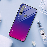 Ốp lưng dùng cho Xiaomi Redmi Note 8 gương cứng 2 màu Gradient Ver 2 , viền TPU dẻo đen