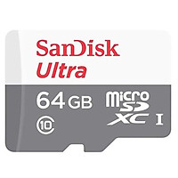 Thẻ nhớ microSD Sandisk Ultra 100MB/s 64GB - Hàng Nhập Khẩu