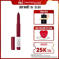Son bút chì mịn lì 8h lâu trôi Maybelline New York Super Stay Ink Crayon Lipstick 1.2g