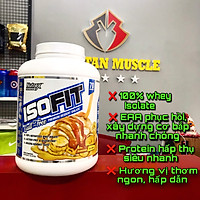 Nutrex ISOFIT, Sữa Tăng Cơ, Hỗ Trợ Đốt Mỡ, Bổ Sung 25G Whey Protein Isolate Tinh Khiết - Không Chứa Lactose, 12.2G EAA, 5.9G BCAA, Hộp 2.3KG, 70 Lần Dùng
