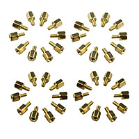 DIY Project M2.5*5 + 5 mm Hex Brass Standoff Spacers for PCB Board (40 PCS)