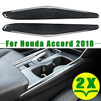 2X Carbon Fiber Inner Gear Shift Panel Stripe Cover Trim For Honda Accord 2018