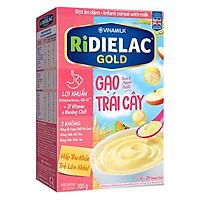 Bột Ăn Dặm Vinamilk Ridielac Gold Gạo Trái Cây (200g / Hộp Giấy)