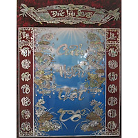 LIỄN THỜ SƠN MÀI - CỬU HUYỀN THẤT TỔ - MẪU MỚI ĐỘC QUYỀN - SONG LONG - KÍCH THƯỚC 61X81cm