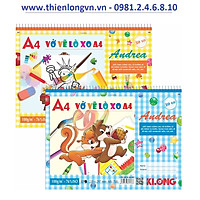 Vở vẽ lò xo xé A4 - 30 tờ; Klong 708