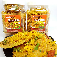 Cơm cháy khô gà loại 1 ( Giòn ngon - đậm vị ) thương hiệu Nàng Khô - 1 Kí ( 2 Hũ 530 gram )