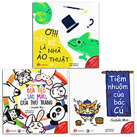Combo bộ 3 cuốn Ehon nhật bản từ 0-6 tuổi ( màu sắc) Tặng kèm 1 bóng ném dính có đèn