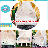 Màn Nôi Cũi Cho Bé Và Khung Treo Màn Cho Cũi Chất Liệu Màn Tuyn Cao Cấp Dày Dặn Chống Muỗi Cho Nôi Cũi